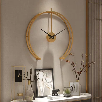 Liels Sienas Pulkstenis Moderns Dizains Minimālisma Mājās Pulksteni, viesistaba, Guļamistaba Dekorēšana Klusums Karājas Skatīties reloj de salīdzinot 3D