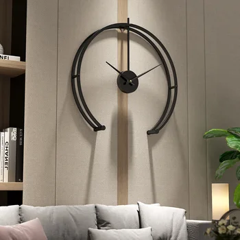 Liels Sienas Pulkstenis Moderns Dizains Minimālisma Mājās Pulksteni, viesistaba, Guļamistaba Dekorēšana Klusums Karājas Skatīties reloj de salīdzinot 3D