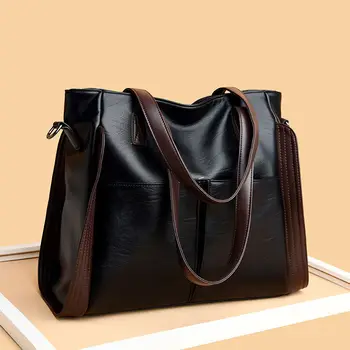 YBYT lielu jaudu luksusa somas sieviešu somas, dizaineru, vintage tote soma, ciets soft PU ādas dāmas plecu messenger bag