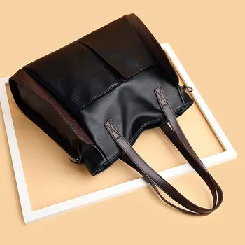 YBYT lielu jaudu luksusa somas sieviešu somas, dizaineru, vintage tote soma, ciets soft PU ādas dāmas plecu messenger bag