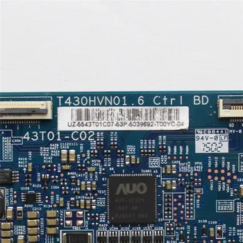 Tcon Valdes T430HVN01.6 CTRL BD 43T01-C02 Samsung UN43J5200AF LCD Kontrolieris Valdes Vienības T430HVN01.6 43T01-C02 Bezmaksas Piegāde