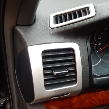Nerūsējošā Tērauda gaisa kondicionēšanas ventilācijas MAIŅSTRĀVAS kontaktligzdas dekoratīvu rāmīti vāka apdare Toyota Land Cruiser Prado J120 Lexus GX460 03-09
