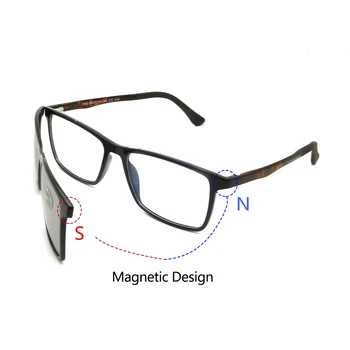 SORBERN Ultem Klipu Par Polarizētās Saulesbrilles, Lēcas Vīrieši Sievietes Magnētisku Klipsi Optiskie Rāmji Datoru Anti Blue Nakts Redzamības Brilles