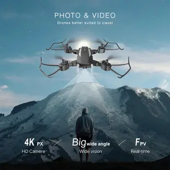 F84 Quadcopter Bezvadu TĀLVADĪBAS Dūkoņa Ar 4K/5MP/0.3 MP HD Kamera, WiFi FPV Helikopteru Salokāmi Bērnu Dāvanu Rotaļlietas