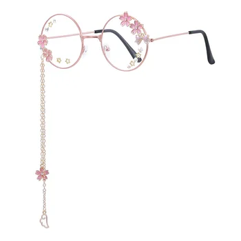 Lilota ķiršu spārniem kulons brilles Japāņu mīksto māsa loku apaļas brilles