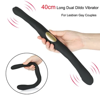 Dzimums Dubultā Dildo Vibrators G Spot Maksts Prostatas Klitora Stimulators Vibratori Tūpļa Anālais Masturbator Seksa Rotaļlietām, Lesbiešu Sievietēm
