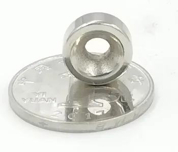 Neodīma Magnēts 12 x 5 mm Caurumu 4mm Permanet Kārta Neodīma Savelkošs Gredzenu retzemju Magnēts Super Spēcīgu Magnētu 100GAB
