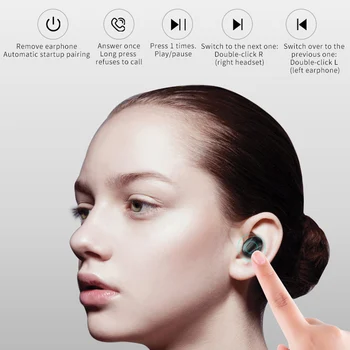 XG13 Mini TWS Bezvadu Bluetooth 5.0 In-Ear Austiņas Earbuds ar Maksas Kaste