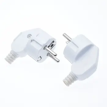 ES 2 pin AC Strāvas ligzda CE Rewireable Plug Vīriešu Ligzdas Vietās Adapteris pagarinātāju Savienotājs 16A 4000W