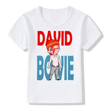 Zēns un Meitene Drukāt Rock Bowie David Bowie Ziggy Stardust Vintage Modes T-krekls Bērniem Tshirts Bērniem Topi Zīdaiņu Apģērbu
