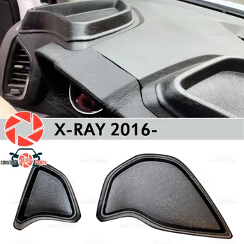Organizators par priekšējo paneli, konsoli, Lada X-Ray 2016 - plastmasas ABS reljefs kabatas car styling piederumi apdares uzglabāšana