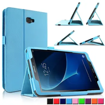 PU Leather Flip Case For Samsung Galaxy Tab A6 10.1 collu (2016) T580 T585 Segtu stāvēt Smart case for Samsung Galaxy Tab 10.1 A6