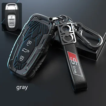 Vāka Atslēgas Fob Gadījumā Aizsargs Iegremdējot Sakausējuma Audi A4 A4L A5 A6 A6L Q5, S5, S7 Smart Key stils