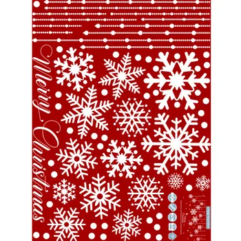 2019 Priecīgus Ziemassvētkus logu decal uzlīmes baltas sniegpārslas, ziemassvētku stikla uzlīmes, vinila dekoru noņemamas uzlīmes uz sienas