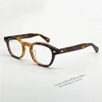 Pirātu Kapteinis Johnny Depp LEMTOSH Sākotnējo Kvalitāti Acetāts Ovālas Brilles Rāmis Vīriešiem un Sievietēm Tuvredzība Recepšu Lasīšanas Brilles