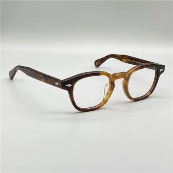 Pirātu Kapteinis Johnny Depp LEMTOSH Sākotnējo Kvalitāti Acetāts Ovālas Brilles Rāmis Vīriešiem un Sievietēm Tuvredzība Recepšu Lasīšanas Brilles