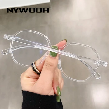 NYWOOH Anti Zili Stari, Briļļu Rāmji Sievietes Vīrieši Vintage Datoru Brilles Unisex Nelegālo Optisko Rāmis Viltus Brilles
