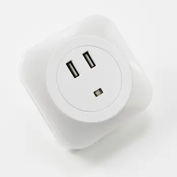 Mini Smart Sensors, Gaismas Kontroles LED Nakts Gaisma Baby Dāvanu Bērniem, Guļamistaba Indukcijas Mājas Nakts Lampa ES/ASV Plug 2 Uzlādēšana caur USB Portu