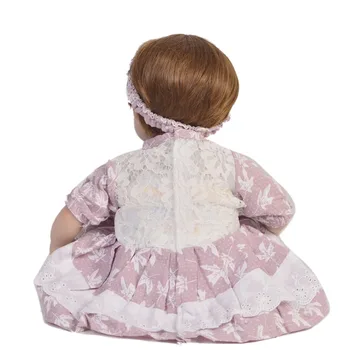 Karstā pārdošanas 17 Collu Baby Girl Atdzimis Rotaļlietas Reāli Mīksta Silikona Boneca Atdzimis Lelles 43 cm Spilgti Princese Jaundzimušo Lelle Pildījumu