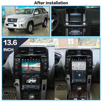 13.6 Collu Auto DVD Atskaņotājs Toyota Land Cruiser Prado 150 LC150 J150 2010-2018 Android 9.0 PX6 GPS Navigācijas 4G+64G Headunit