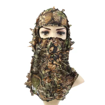 3D Maskēties Medību Caps Ghillie Tērpi Galvassegas Camo Sejas Maskas Elpojošs