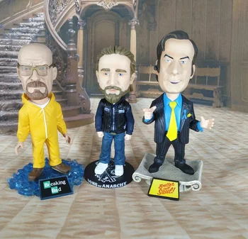 6inch 14-16cm Breaking Bad Heisenberg rīcības attēls karikatūra lelle PVC Jesse Pinkman Valters modeļa rotaļlietu reti kolekcija