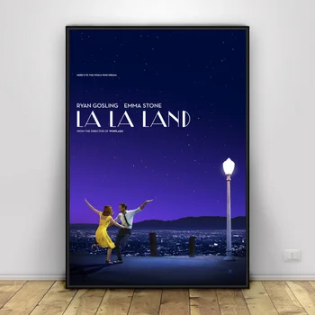 La La Land Filmas Plakāts, Foto Drukas Filmu Kino Sienu Dekors Ventilators Māksla
