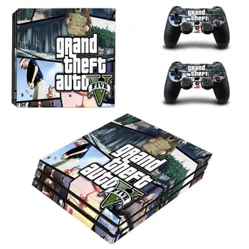 Grand Theft Auto V GTA 5 PS4 Pro Uzlīme Play station 4 Ādas Uzlīmes Uzlīmes PlayStation 4 PS4 Pro Konsoles & Kontrolieris Ādas