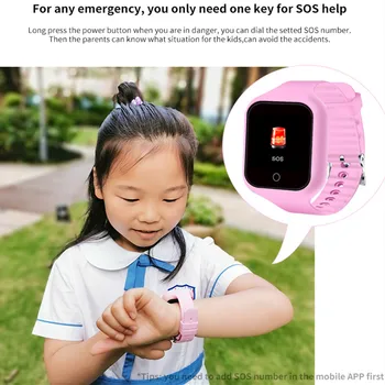 BEZ ROBEŽĀM S668 Anti Bērns Skatīties Tracker SOS Smart Uzraudzības Pozicionēšanas Tālrunis Bērniem, Baby Watch Saderīga ar IOS Android
