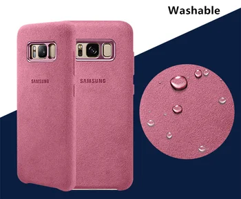 SAMSUNG Oriģināls antidetonācijas Telefonu Gadījumā Samsung Galaxy S8+ S8 Plus S8 + S8PLUS Miega Alcantara Tālruņa Vāciņu Fundas Coque
