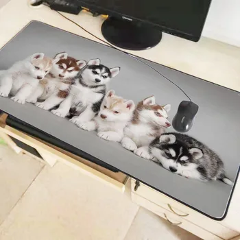 Mairuige Dzīvnieku Balts Suns, Liela Izmēra Mouse Pad Anti-slip Dabiskā Kaučuka PC Datoru Spēļu peles paliktnis Galda Mat LOL Cs Go, DOTA2