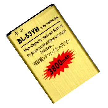 BL-53YH Iekšējo par LG G3 D855 VS985 D830 D851 F400 D850 D858 F470 F400L D855K Uzlādējams Akumulators Akumulators Bateria