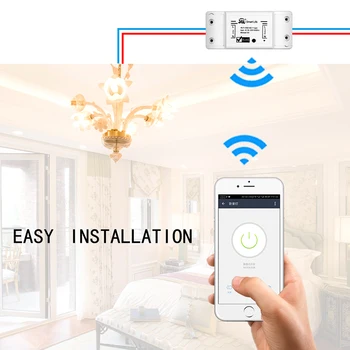 DIY WiFi Smart Gaismas Slēdzis Universālais Slēdzis Taimeris Smart Dzīves APP Bezvadu Tālvadības pults Darbojas ar Alexa, Google Home