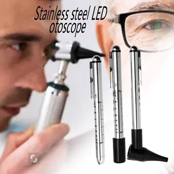 Otoscope Uzstādīt Optisko Šķiedru Otoscope Ophthalmoscope LED VALDĪBA Diagnostikas Pārbaudes Komplektu, Auss, Deguna un Rīkles pārbaudes darba Komplektu