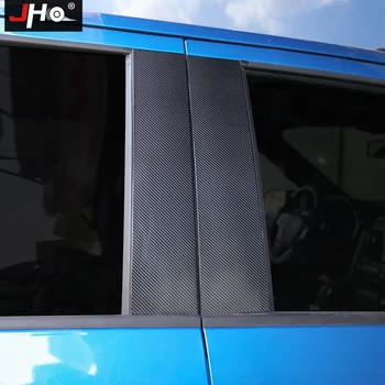 JHO 3D Priekšā, Aizmugurē Oglekļa Šķiedras Logu B Pīlāra Pēc Uzlīmes Ford F150 Raptor 2017-2020 2018 2019 XLT Limited Lariat