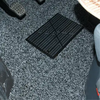 1GB Melnā Universālā PVC Automašīnas Grīdas Paklāju Pad Papēža Mat Kāju Pedālis Plāksteris Segtu 23x15cm Auto Paklājiņš Anti-skid Pedāli Melns