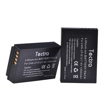 Tectra LP-E12 LPE12 LP E12 Akumulatora batterie+Sienas Lādētājs ar Auto Kabelis Canon EOS M50 M100 100D Skūpsts X7 Nemiernieku SL1 DSLR