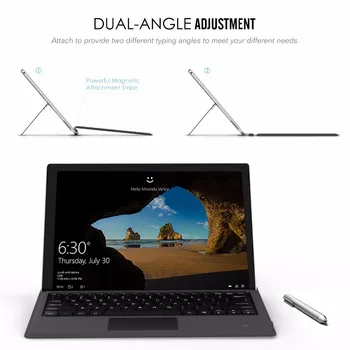MoKo Tips Cove par Surface Pro 7/ Pro 6 / Surface Pro 5 (Pro 2017. Gadam),Viegls Slim Bluetooth Bezvadu Tastatūra ar Divu Pogu
