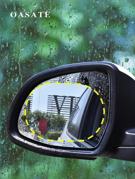 2gab Nano Auto Atpakaļskata Spogulī, ar aizsargplēvi Anti Fog Logu Skaidrs, Ūdensnecaurlaidīgs Atpakaļskata Spogulis Aizsardzības Mīkstā Plēve, Auto uzlīmes