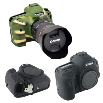 Jauki, Kamera Video Soma Canon 5D3/5DS/5DR Silikona Gadījumā, Gumijas Kameru gadījumā 5D Mark III Aizsardzības Ķermeņa Ādas Vāks