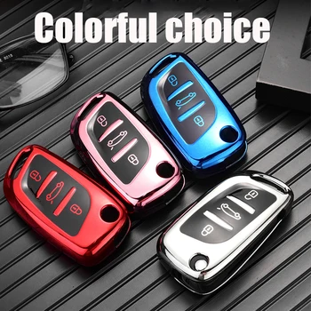 ZOBIG Auto taustiņu gadījumā Citroen C2 C3 C4 C5 C6, C8, C4L DS3 DS4 DS5 DS6 Keychain tastatūru