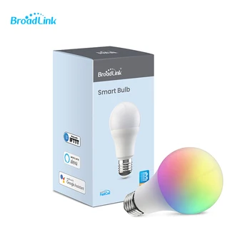 BroadLink Smart Spuldzes LB27 Wifi Efektivitātes Kontrolē Led Krāsains Smart Aptumšojami LED Spuldze ar Amazon Alexa, Google
