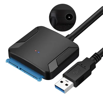 Hannord USB 3.0 Sata Adapteri Pārveidotājs Kabelis USB3.0 Cieto Disku Pārveidotājs ir 2,5 un 3,5 collu HDD, SSD Adapteris 22pin SataIII UASP