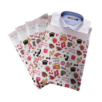 10PCS Drukāts Plastmasas Burbulis Mailer Flamingo Dizaina Modes Tendence Polsterētas Aploksnes Pasta soma automātiskais zīmogs aploksnes Piegāde soma