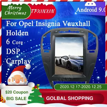 4+128GB Android 9.0 Par Opel Insignia Vauxhall Holden CD300 Auto DVD Atskaņotājs, GPS Navigācija, Galvu Vienība Automātiski Radio Multimediju Atskaņotājs