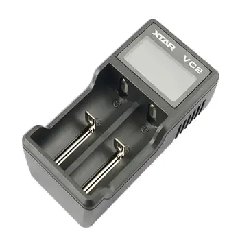 XTAR VC2 Akumulatora Chager USB, Li-ion Baterija LCD Lādētāju 3,7 V 10440 18650 Baterijas 26650