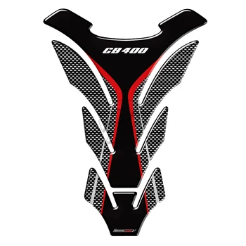 3D Carbon-look Motociklu Tvertne Pad Aizsargs Decal Uzlīmes Lietā Honda CB400 CB 400