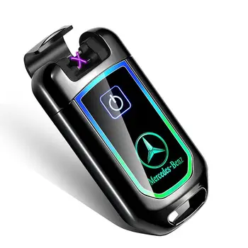 Jaunā Auto Galvenais Modelis Dual Loka Impulsa Vieglāks Nospiedumus skārienekrāns USB Šķiltavas, Uzlādējams Plazmas Vieglāks kokapstrāde