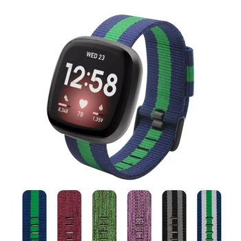 Audekls Siksnu Fitbit Versa 3 Smart Watch Band Nomaiņa Watchband Par Fitbit Sajūtu / Versa3 Aproce Piederumi