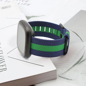 Audekls Siksnu Fitbit Versa 3 Smart Watch Band Nomaiņa Watchband Par Fitbit Sajūtu / Versa3 Aproce Piederumi